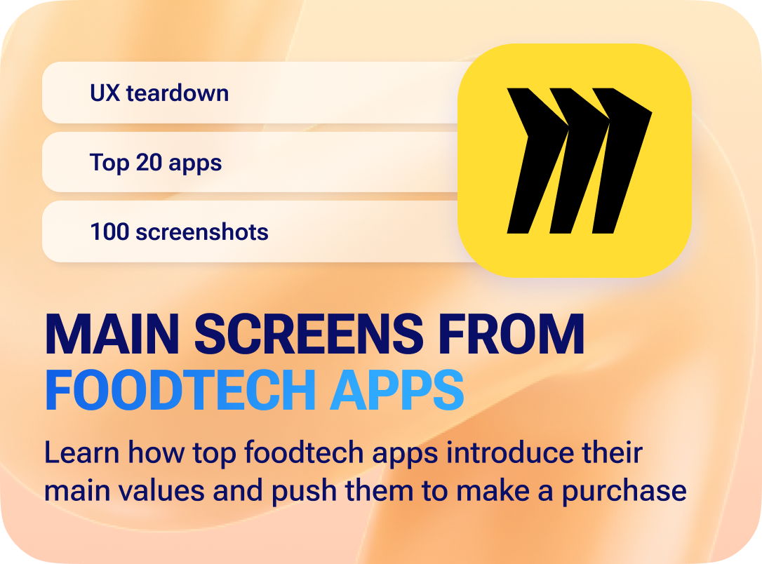 mobile Main screens foodtech